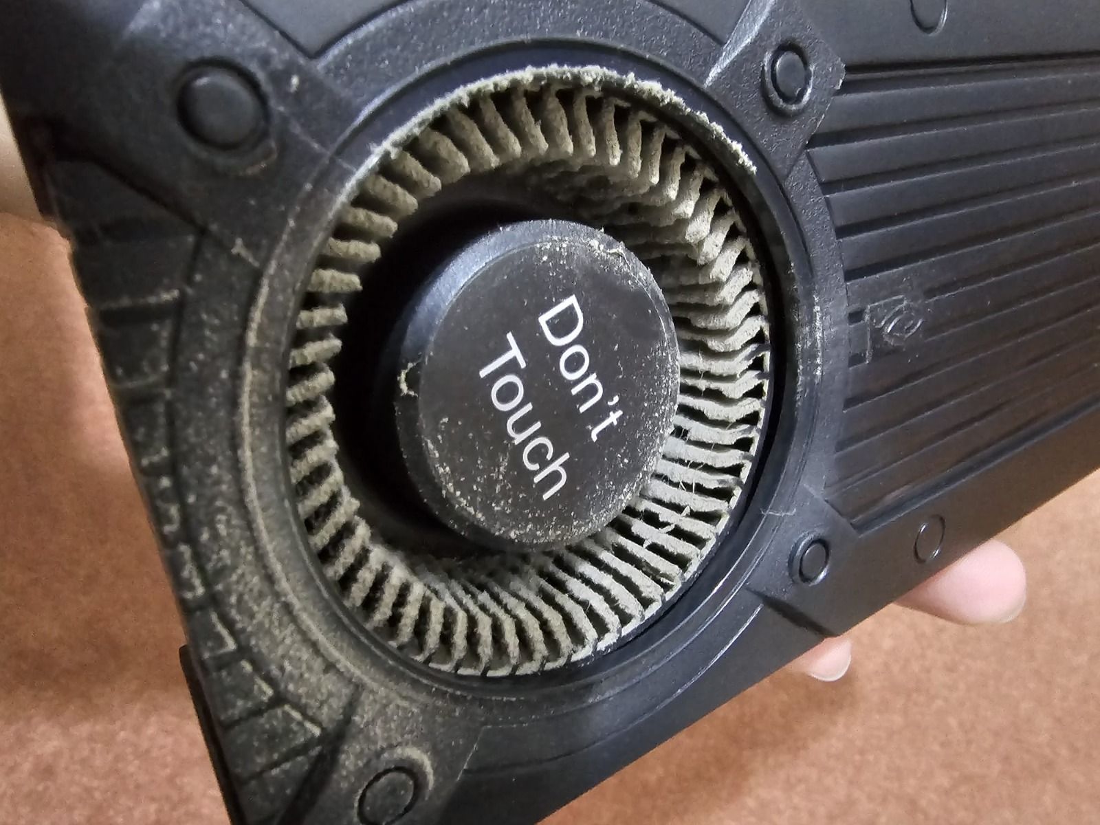 Desktop GPU extremely dusty before cleaning