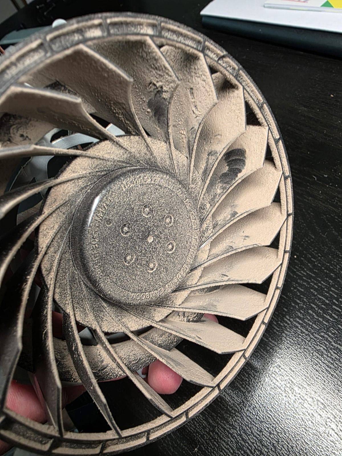 PS5 internals during deep clean
