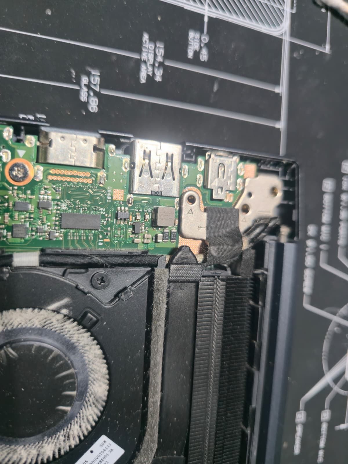 Predator laptop before liquid metal service